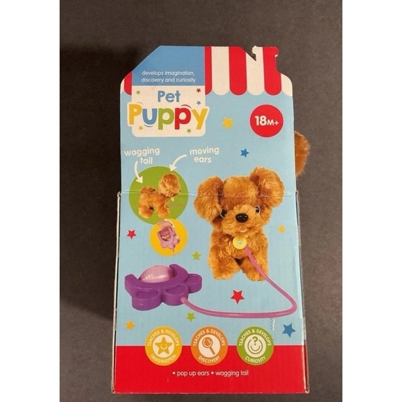 Playright Pull Along with Sound Pet Puppy 18m+ Imagination Pretend Puppy - Picture 3 of 4